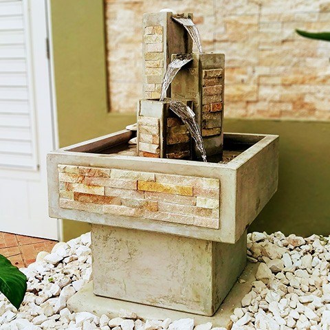 fuentes de jardín modernas