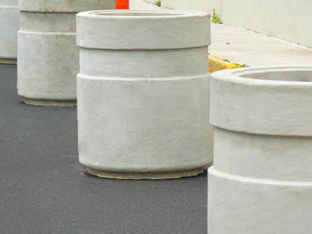 tiestos protectores de concreto