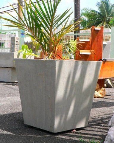 tiesto de cemento grande para plantas